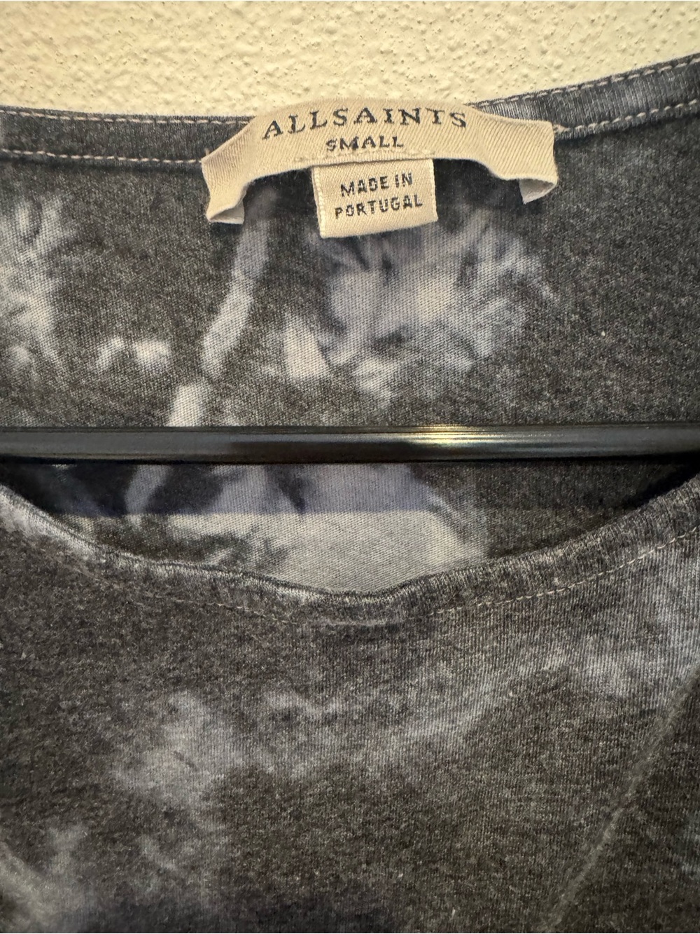ALLSAINTS Tie Dye Draped Asymmetric Dress Size Small - Picture 4 of 6